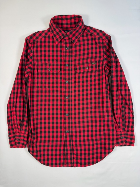 Polo Ralph Lauren Other - POLO RALPH LAUREN Boys Buffalo Plaid Flannel Button Up Shirt Size 8 Lumberjack